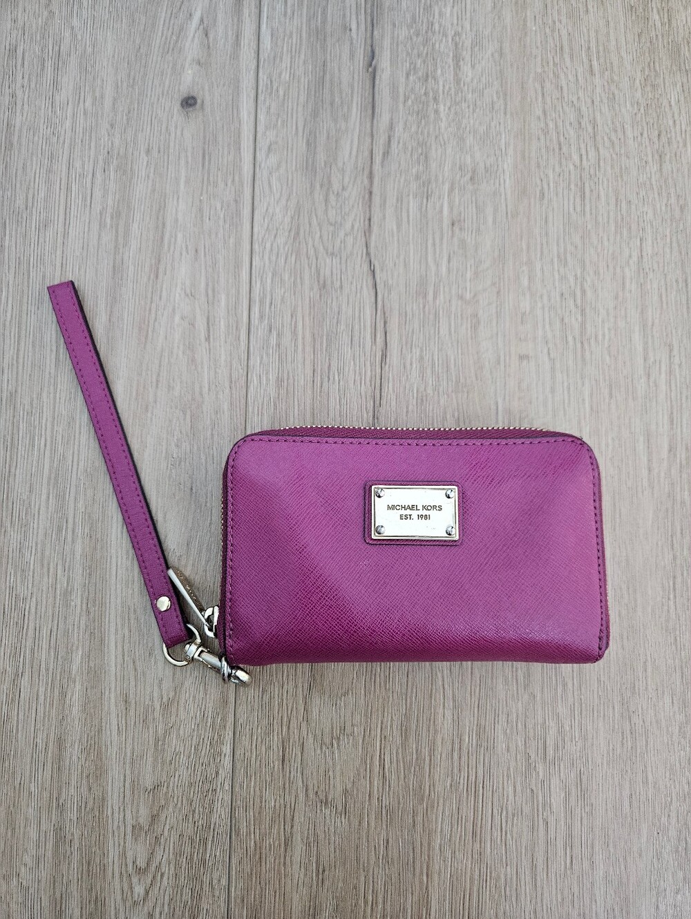 Michael Kors Fuschia Colored Wristlet Wallet